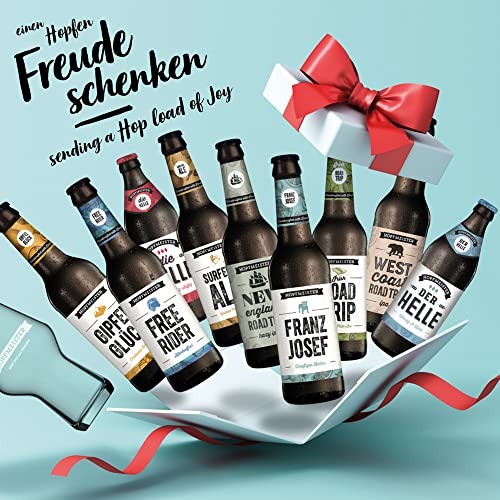 HOPFMEISTER Craft Beer Box, Probierset mit Glas, World Beer Awards Winner