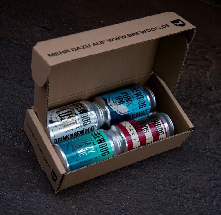 BrewDog Probierset, Craft Bier Set, EINWEG 4 x 0.33L