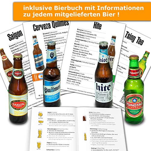 12x Bier aus der Welt & Deutschland/Geschenk Set, Geburtstagsgeschenk