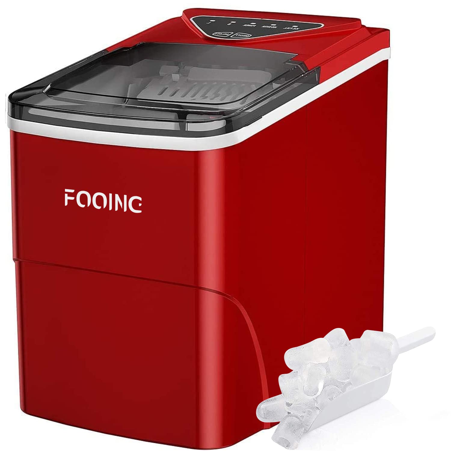 FOOINC Eiswürfelmaschine Klare Eiswürfel, Selbstreinigende Eismaschine