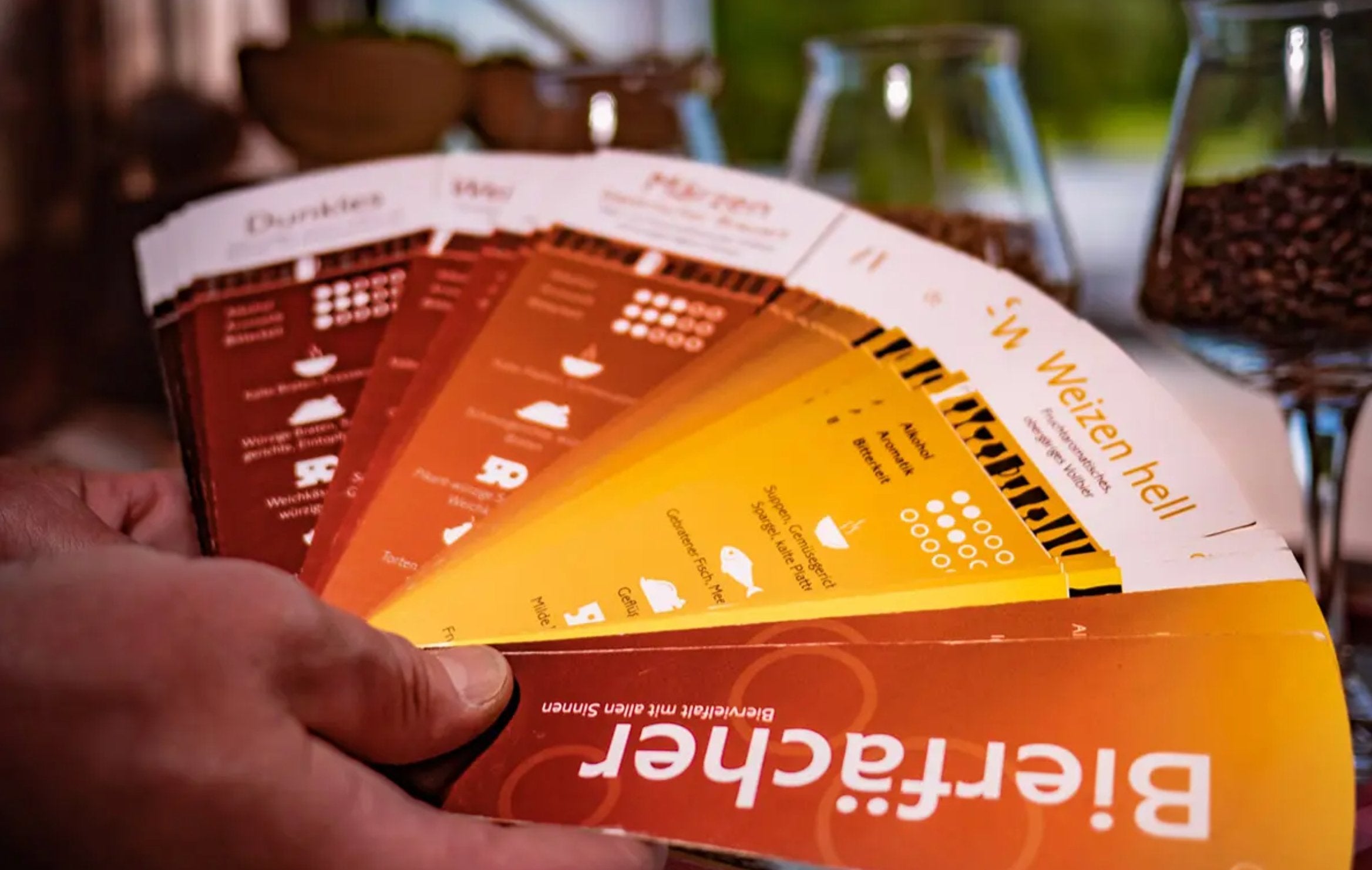 Braukurs in München, Verkostung von 6 Biersorten